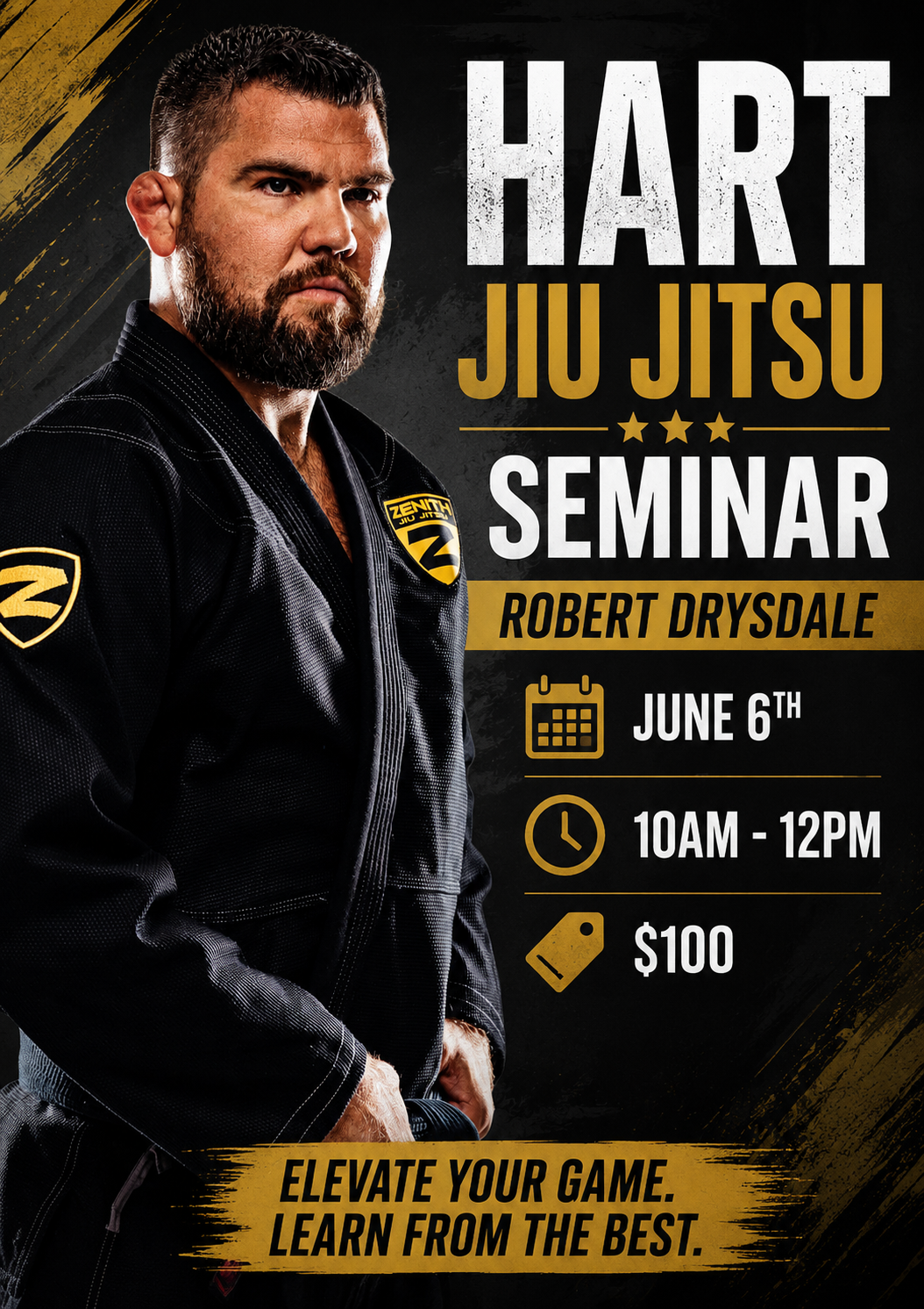 BJJ Seminar with Robert Drysdale — June 6, 2026