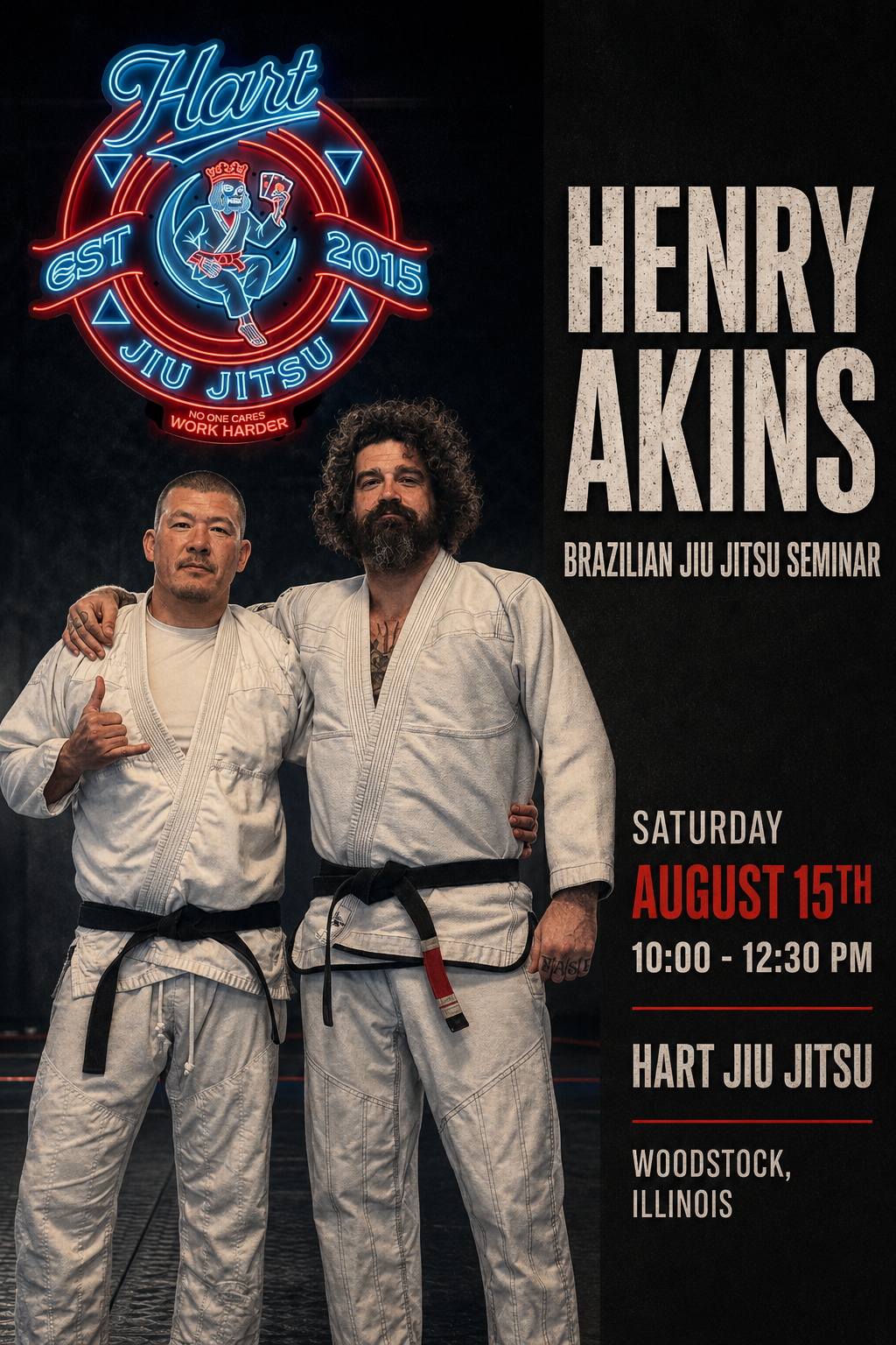 Hidden Jiu Jitsu Seminar with Henry Akins — August 15, 2026